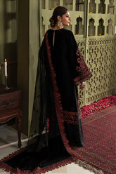 D-468 Unstitched - 3piece - Embroidered Velvet by Baroque